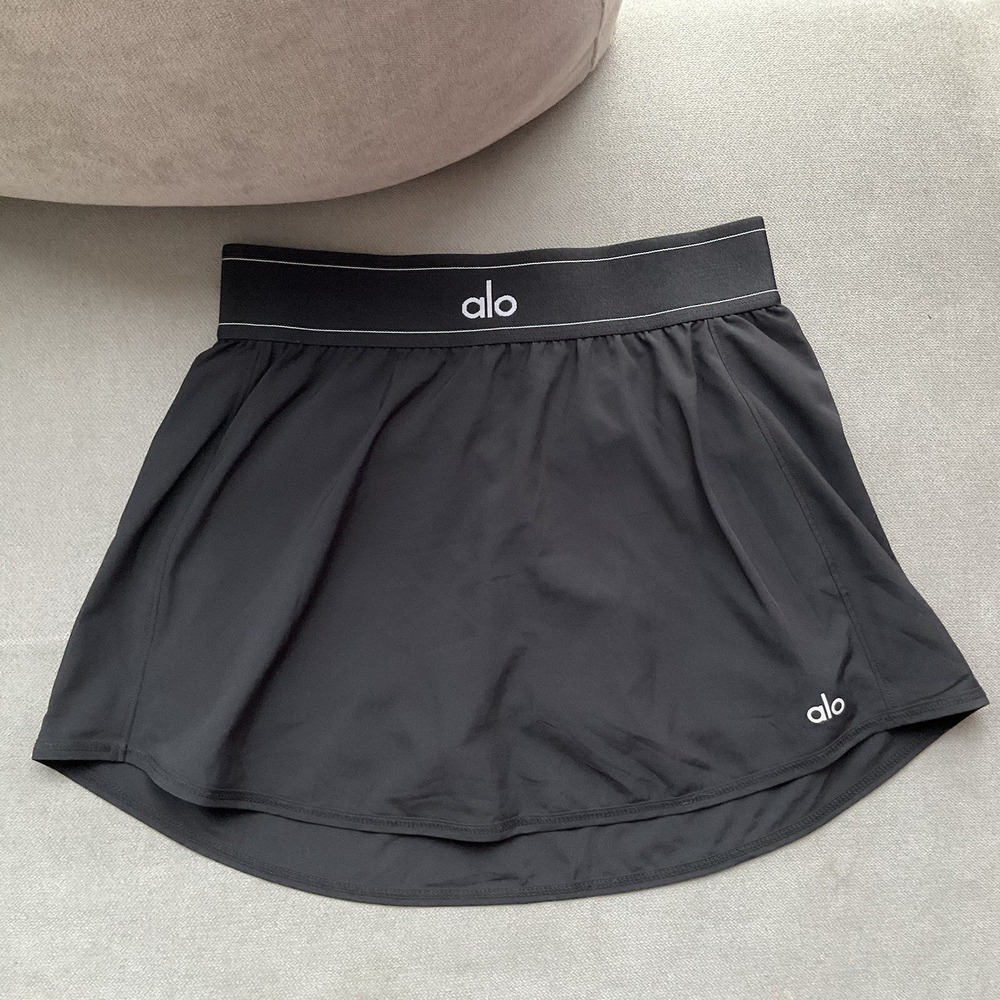 Alo Yoga Match Point Tennis Skirt Black XS - Picture 10 of 14